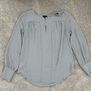 Ann Taylor Light Gray Blouse